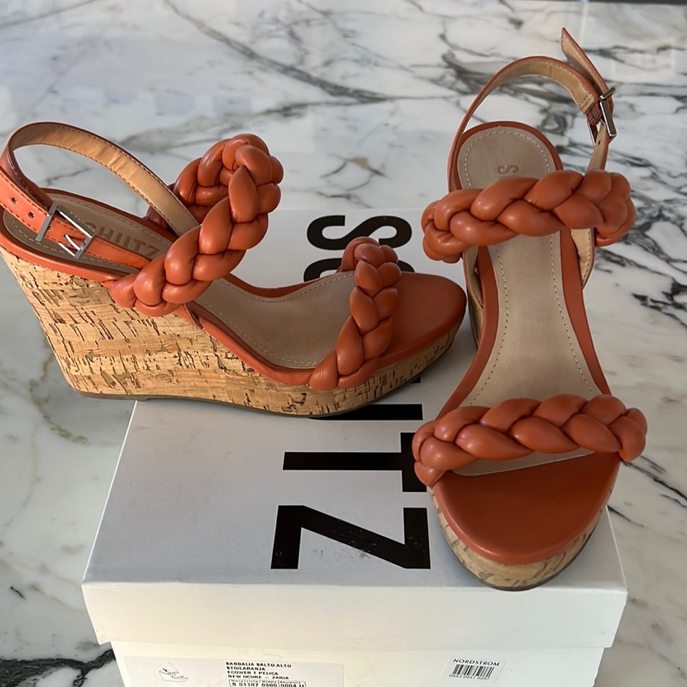 Schutz braided weave sandal